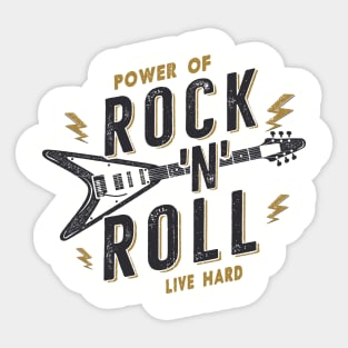 Power of Rock 'N Roll Sticker